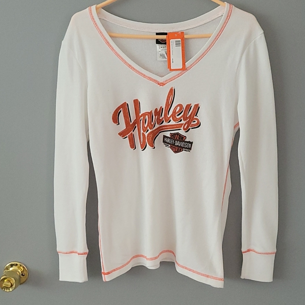 Harley-Davidson Thermal V-Neck Top